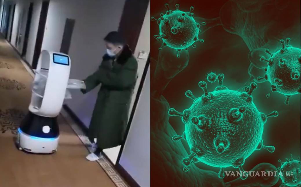 China vive en el 2021, utilizan robot para entregar comida a pacientes con coronavirus