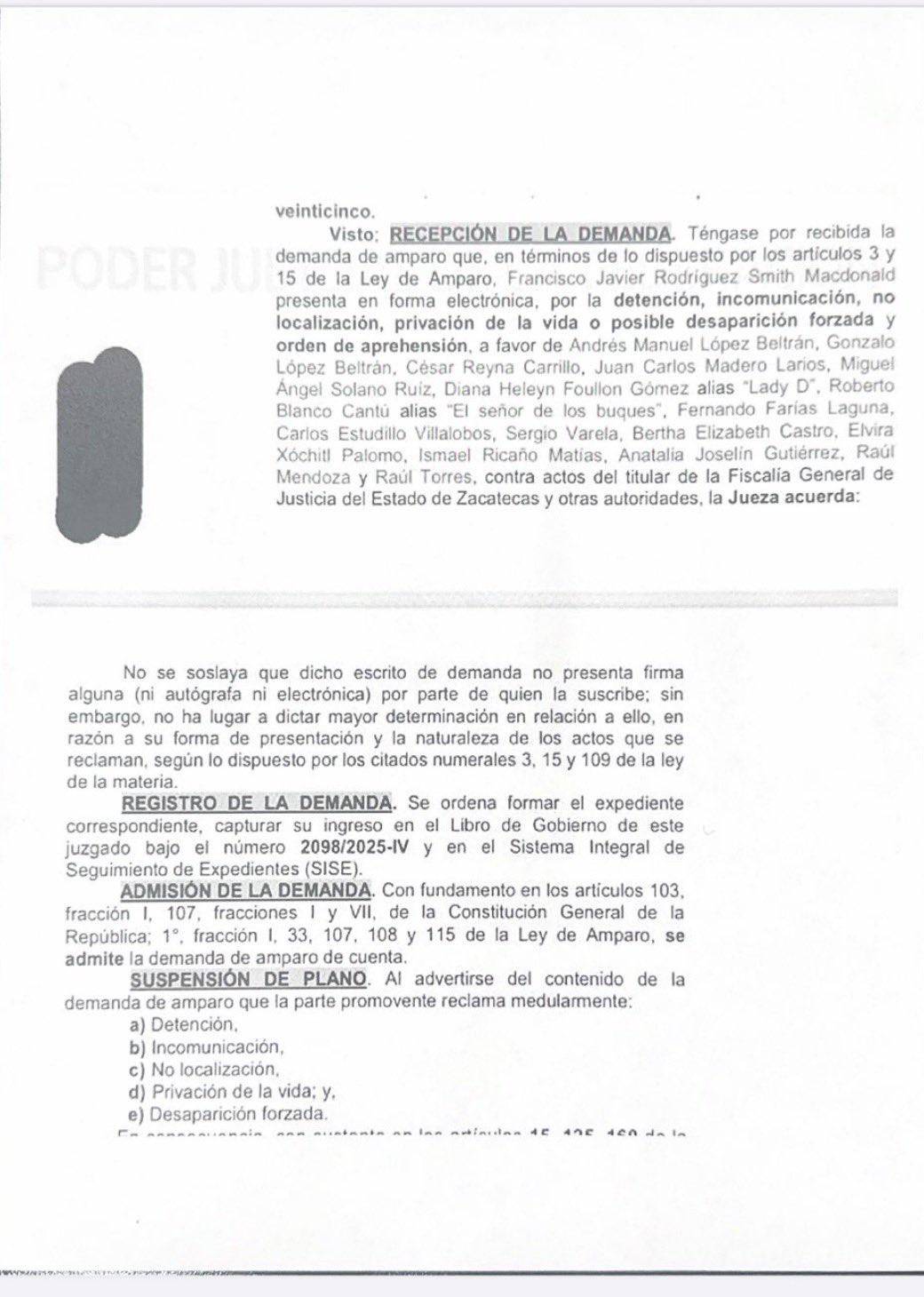 $!Además de Andy y Bobby López Beltrán, ¿quiénes son los otros funcionarios y empresarios amparados?