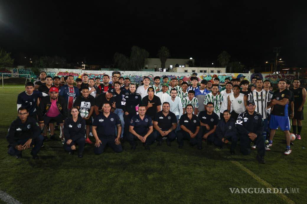 $!En los partidos también participan elementos de diferentes áreas de la corporación, entre ellos integrantes de la Policía Municipal y del Grupo de Reacción Sureste.