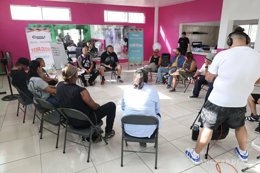 $!Dentro del festival FINA 2026, también destacó este lunes el Taller de Poesía y Escritura aplicada al Rap