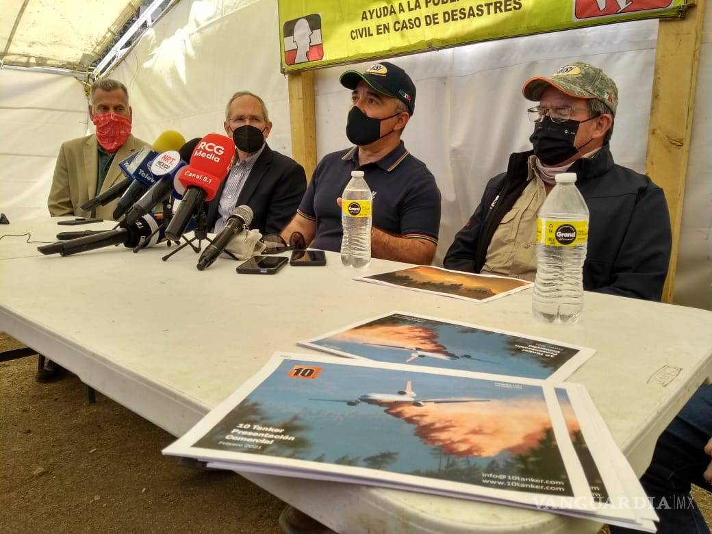 $!Avión súper tanker se sumará a combate de incendio en sierra de Arteaga