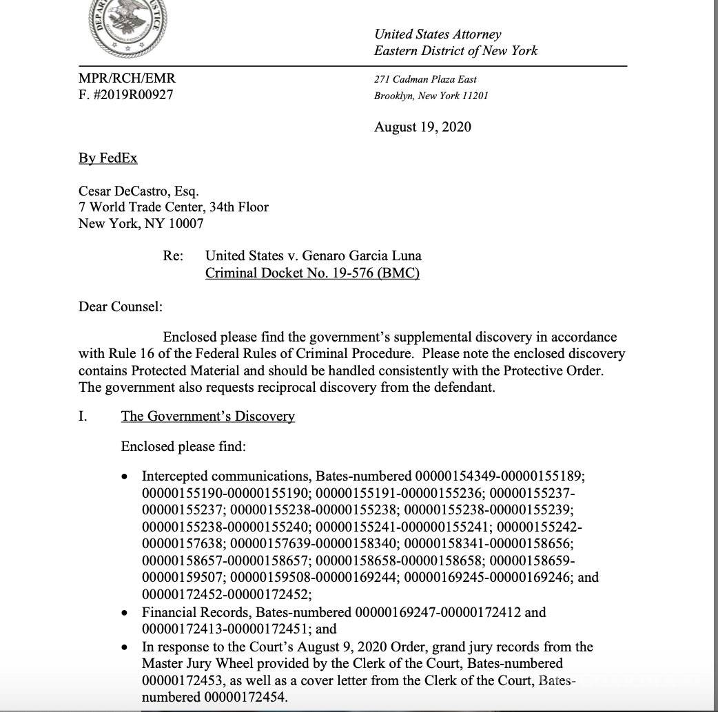 $!Fiscalía de Estados Unidos tiene 17 audios contra Genaro García Luna