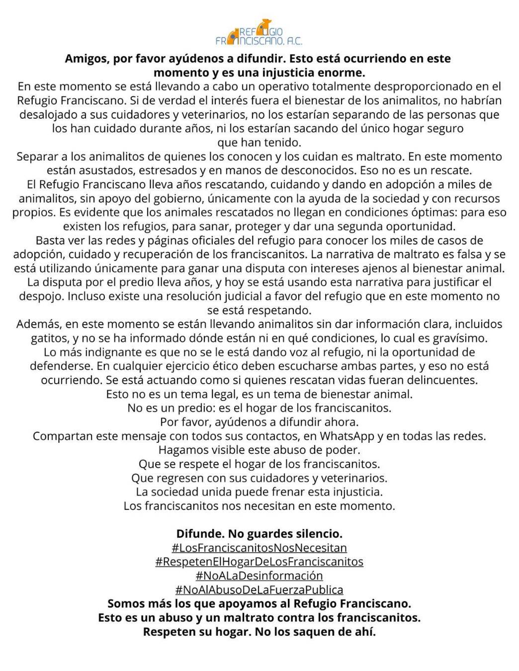 $!Rescatan a 936 animales del Refugio Franciscano en CDMX por presunto maltrato