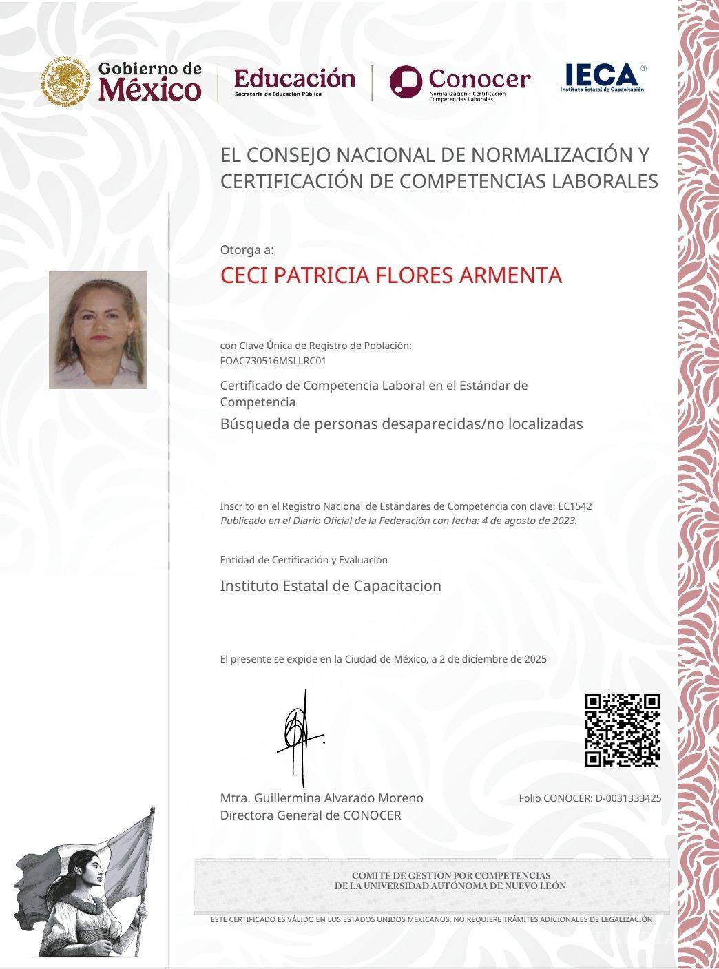 $!Ceci Flores y Milagros Valenzuela se convierten en las primeras buscadoras certificadas oficialmente en México