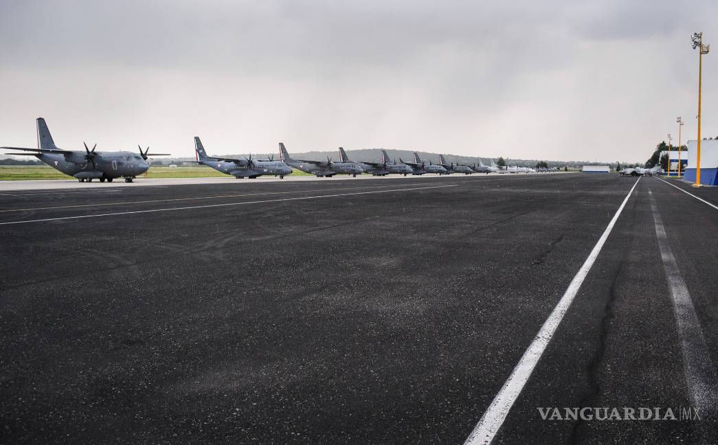 $!‘Calienta motores’ la Fuerza Aérea Mexicana para desfile del 16 de septiembre