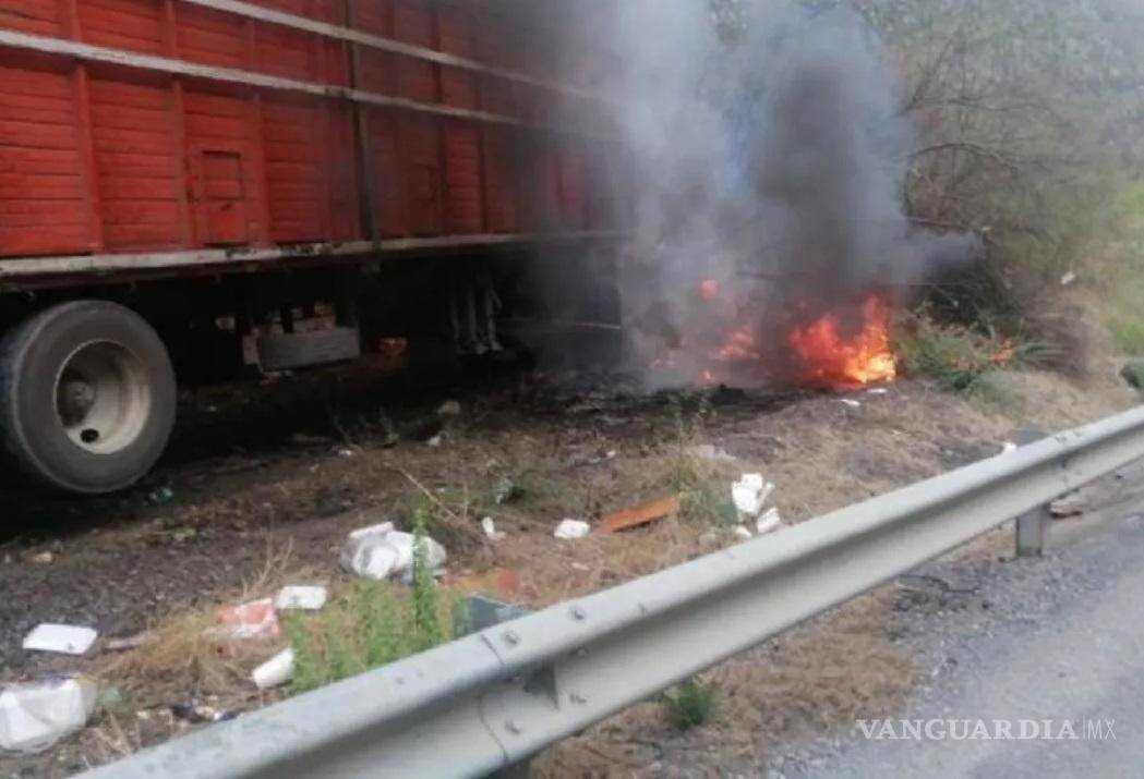 $!Familia murió calcinada en accidente carretero en Tamaulipas