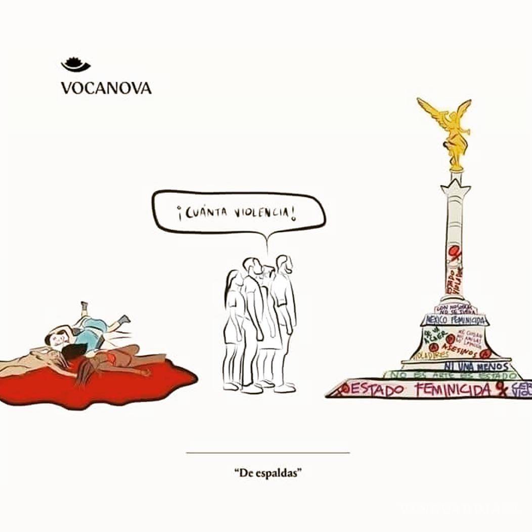 $!Ilustración tipo cartón alusiva a la exigencia de las mujeres feministas; con la iconoclasia, defienden las pintas y demás realizadas en diversas marchas y protestas relacionadas al movimiento.