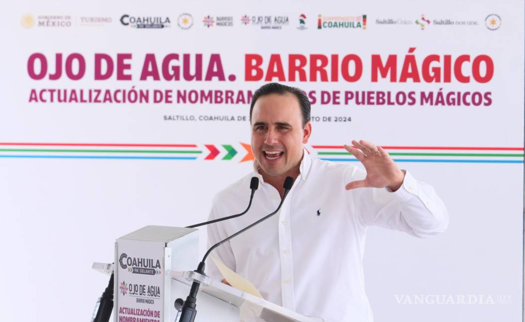 $!El gobernador Manolo Jiménez propone un gran baile para celebrar la designación del Ojo de Agua como Barrio Mágico.