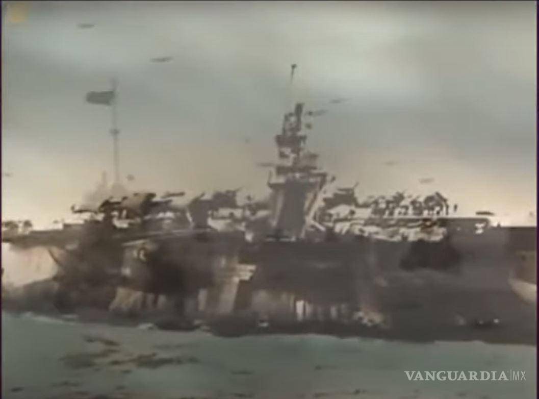 $!Natoma Bay, ortaaviones que combatió en el Océano Pacífico en la Segunda Guerra Mundial.