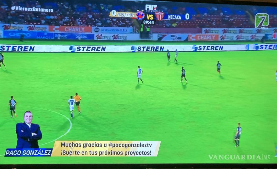 $!Comentarista de TV Azteca se retira en pleno juego