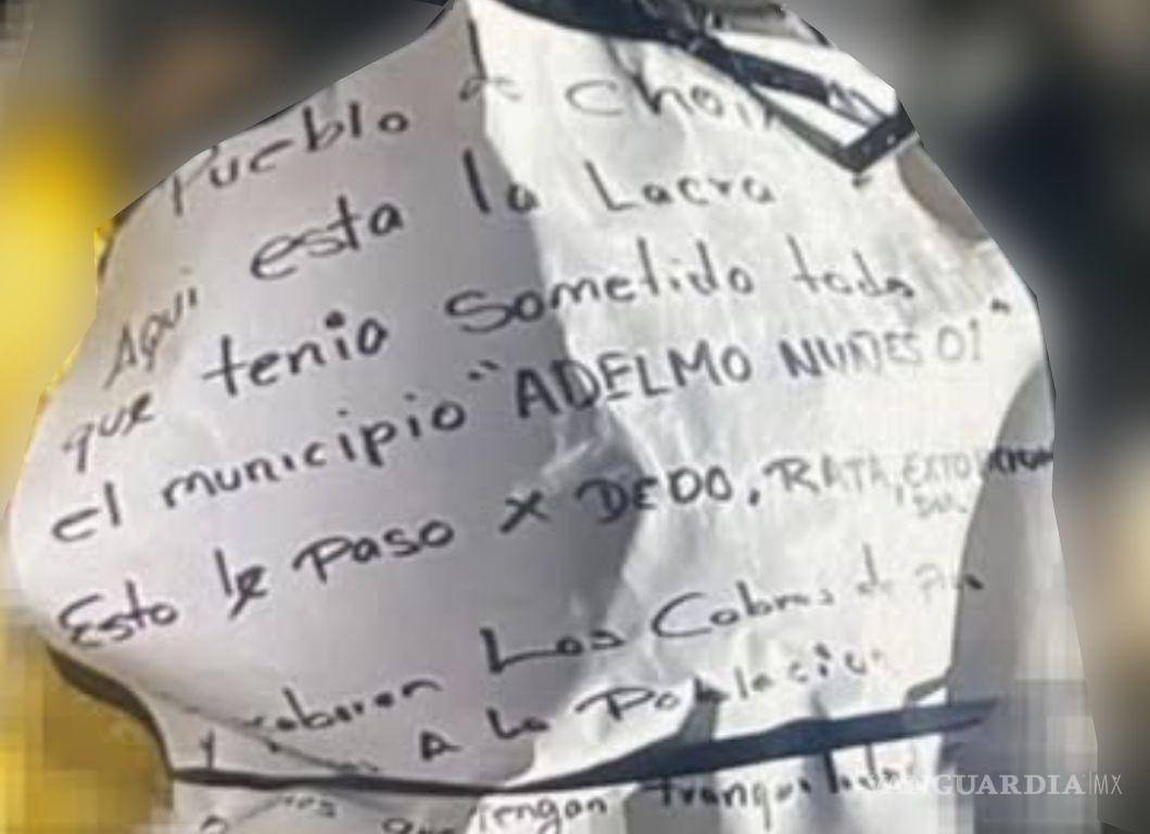 $!Hallan cuerpos con mensajes en Sinaloa; uno de ellos sería Adelmo Nuñez, alias ‘El 01’