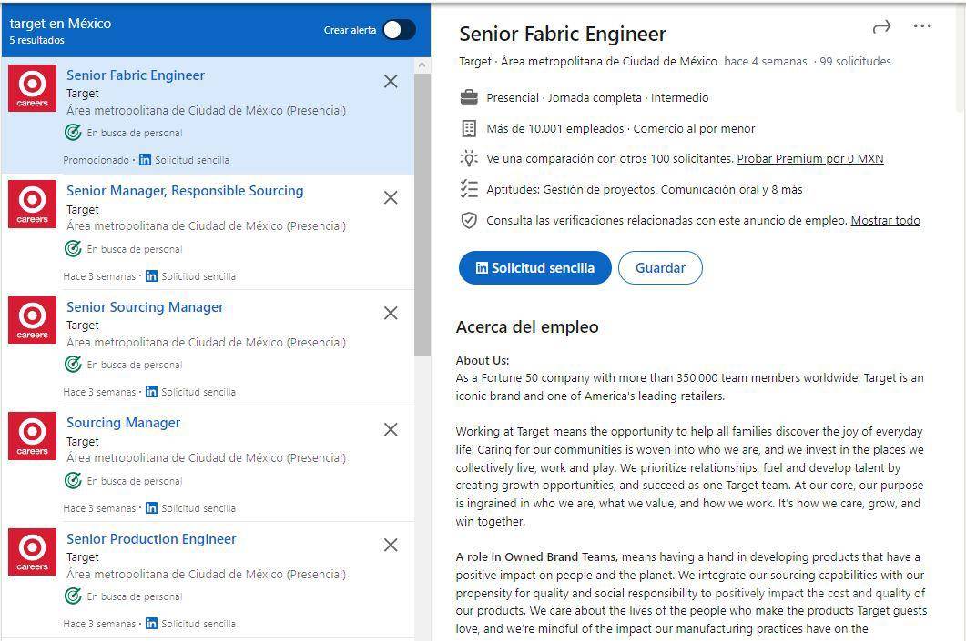 $!Target abre vacantes en LinkedIn para Ciudad de México.