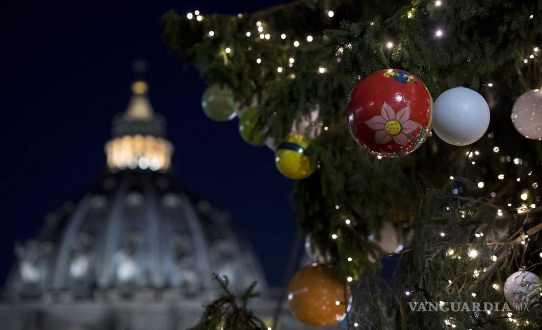 Inauguran el árbol de Navidad en El Vaticano