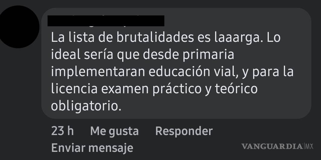$!Esta es la calle ‘sin ley’ de Saltillo, ciudadanos reclaman que falta cultura vial