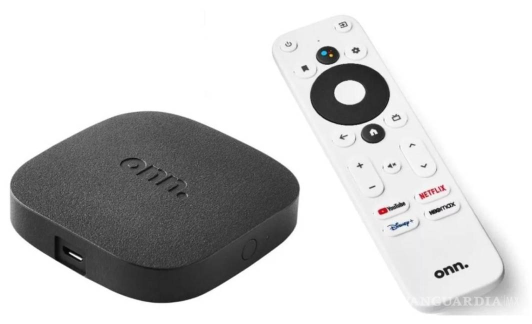 $!Onn. Google TV 4K Streaming Box está desde los 500 pesos en estos días. FOTO: CORTESÍA