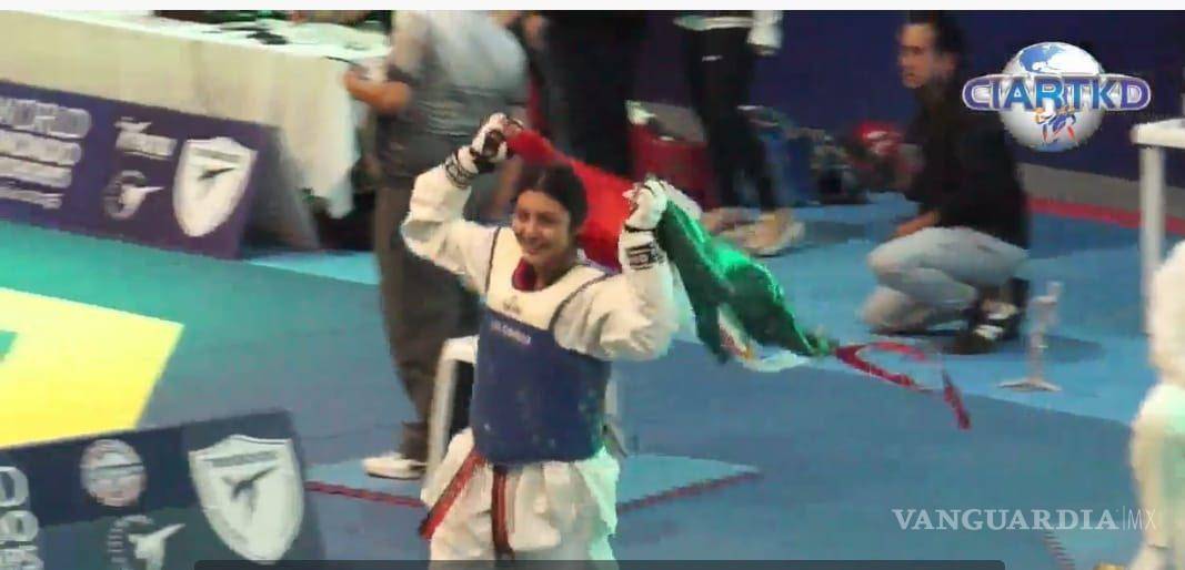 $!Amaite Castañeda Zamarripa y Mateo Sandoval subieron a lo más alto del podio en el Kids World Open Taekwondo Championships, representando con orgullo a Coahuila y a México.
