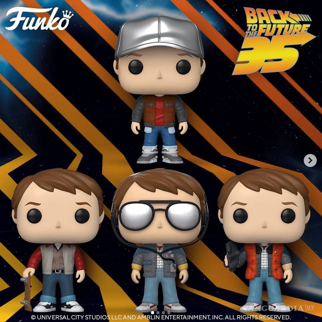 $!¡Llegaron del futuro! Presentan Funko Pop por el 35 aniversario de Volver al futuro