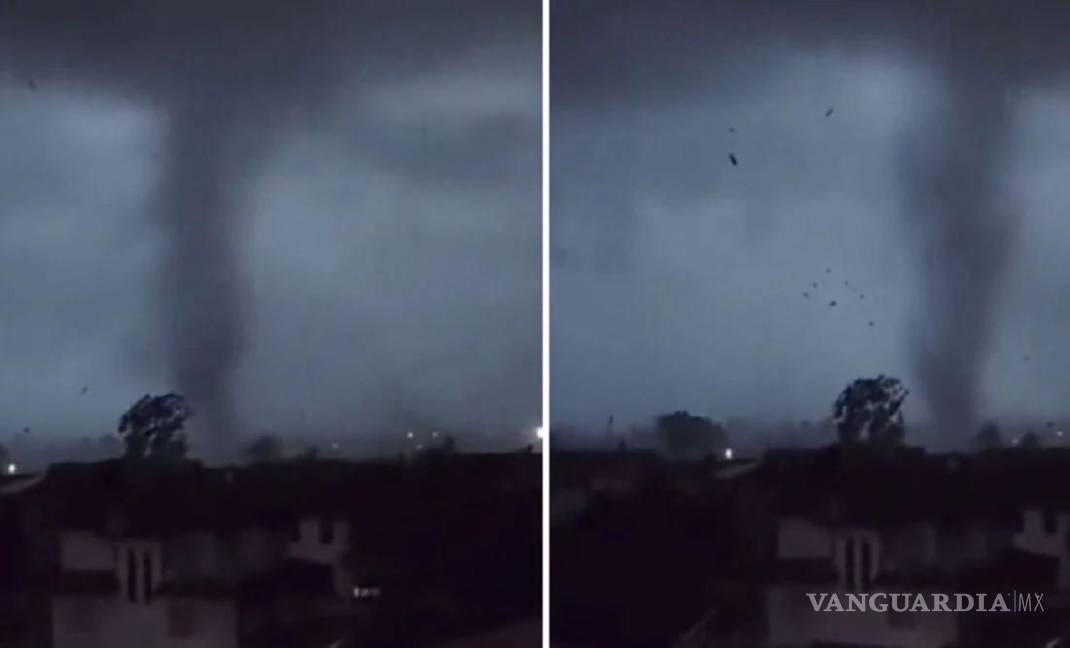 $!Este viernes por la mañana Milán fue sorprendida por un poderoso tornado.