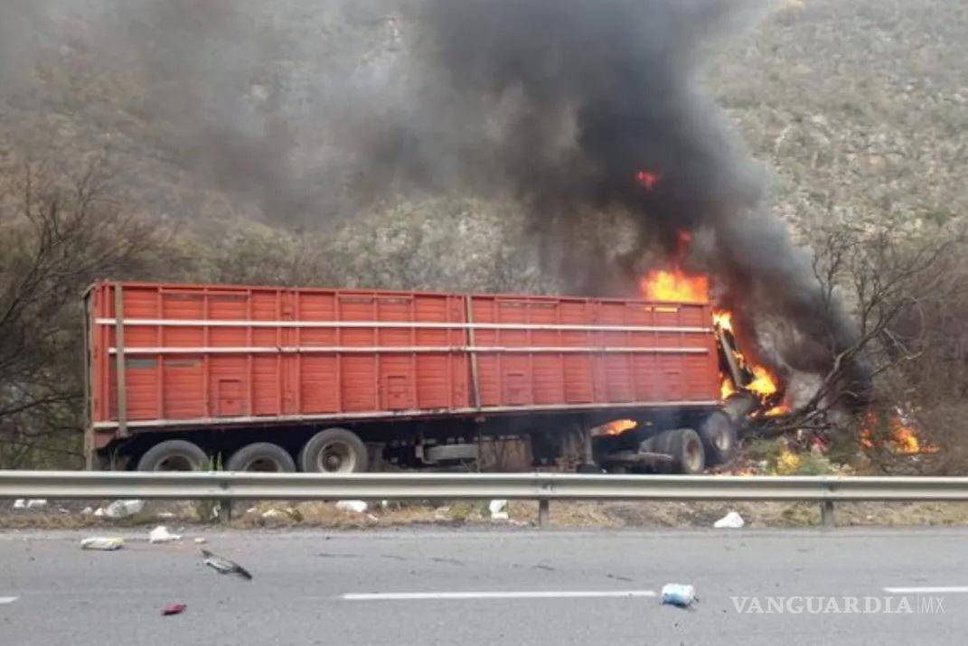 $!Familia murió calcinada en accidente carretero en Tamaulipas