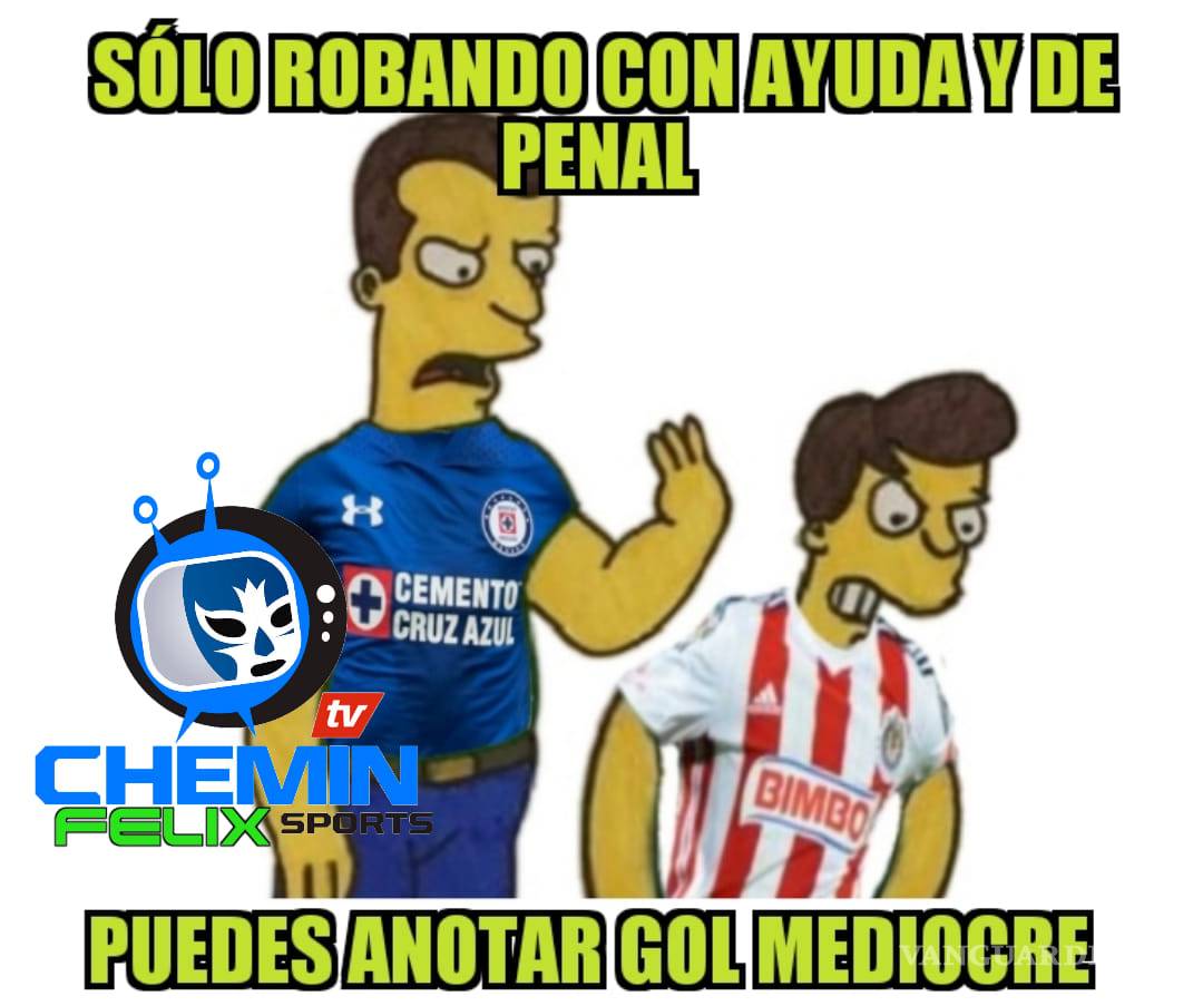$!Los memes de la derrota de Chivas ante Cruz Azul