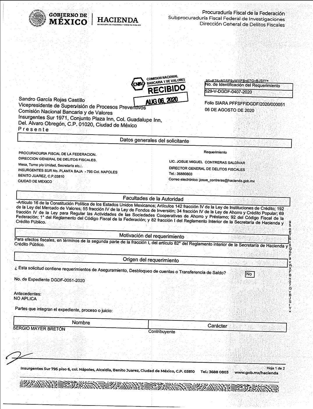 $!Investigan a Sergio Mayer por irregularidades fiscales