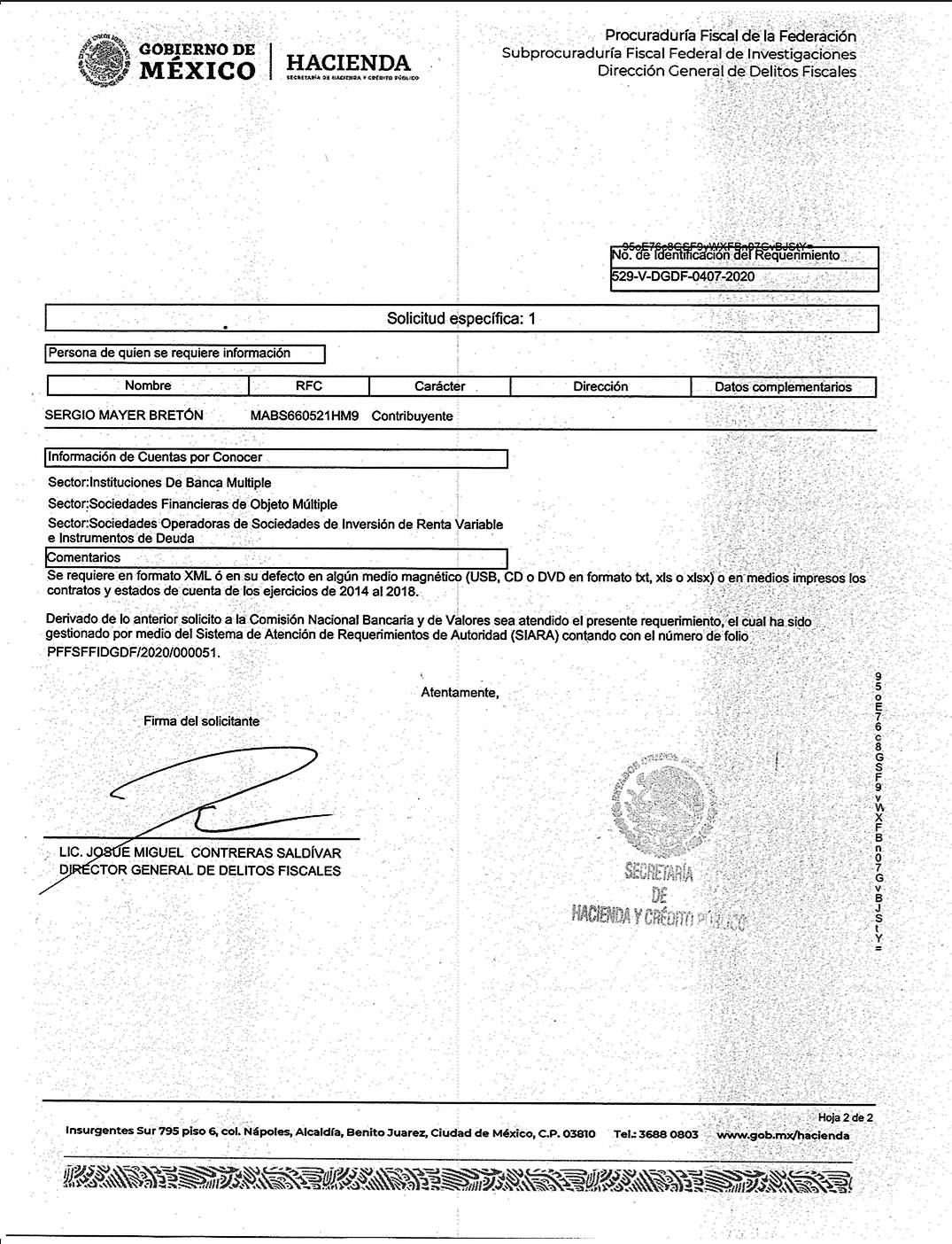 $!Investigan a Sergio Mayer por irregularidades fiscales