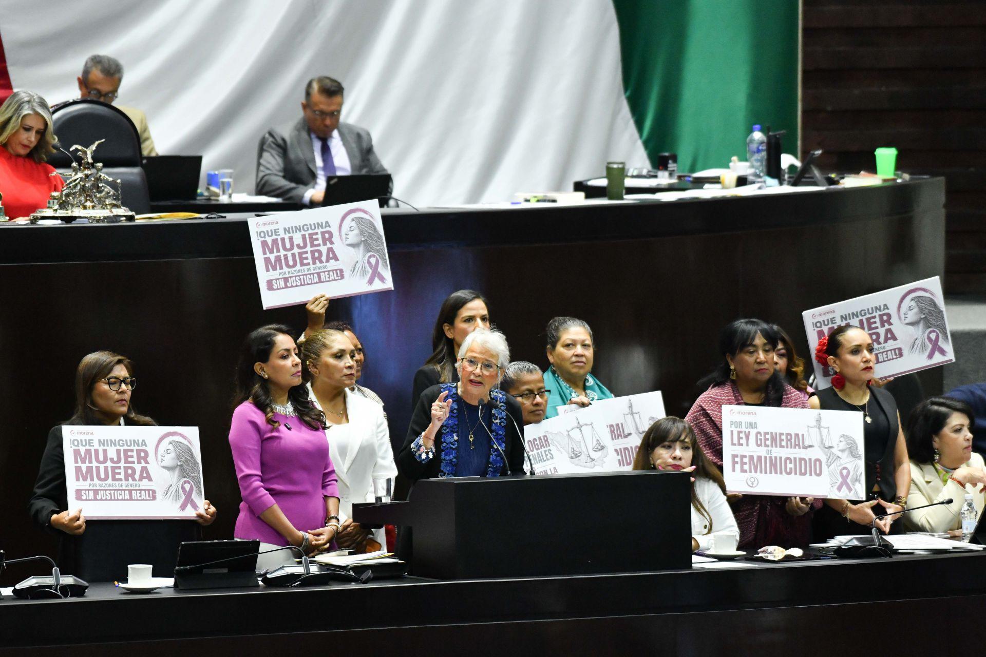 La Cámara de Diputados aprueba ley general en contra de los feminicidios en México