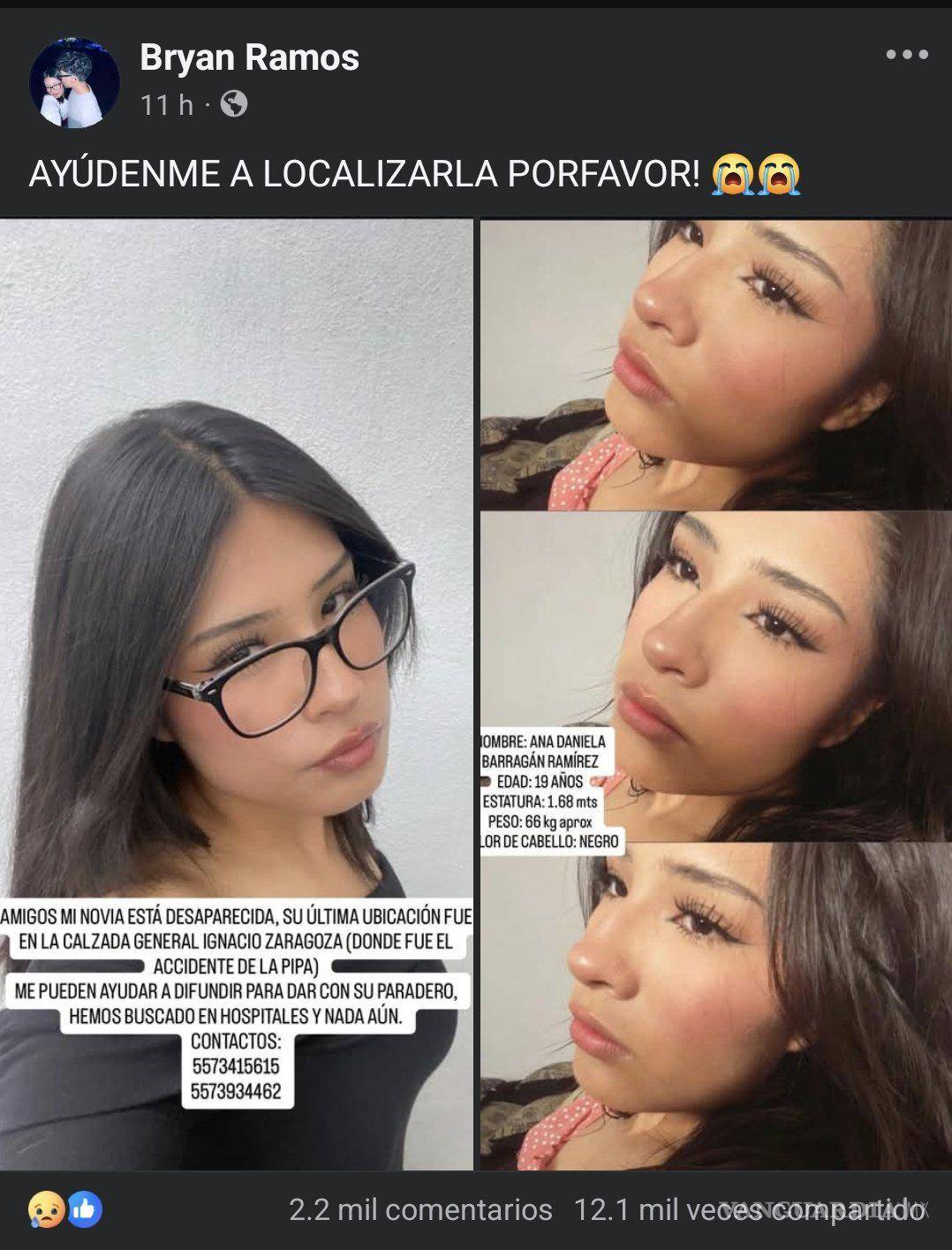 $!¿Dónde está Ana Daniela Barragán? Encontraron su teléfono tras explosión de pipa en Iztapalapa