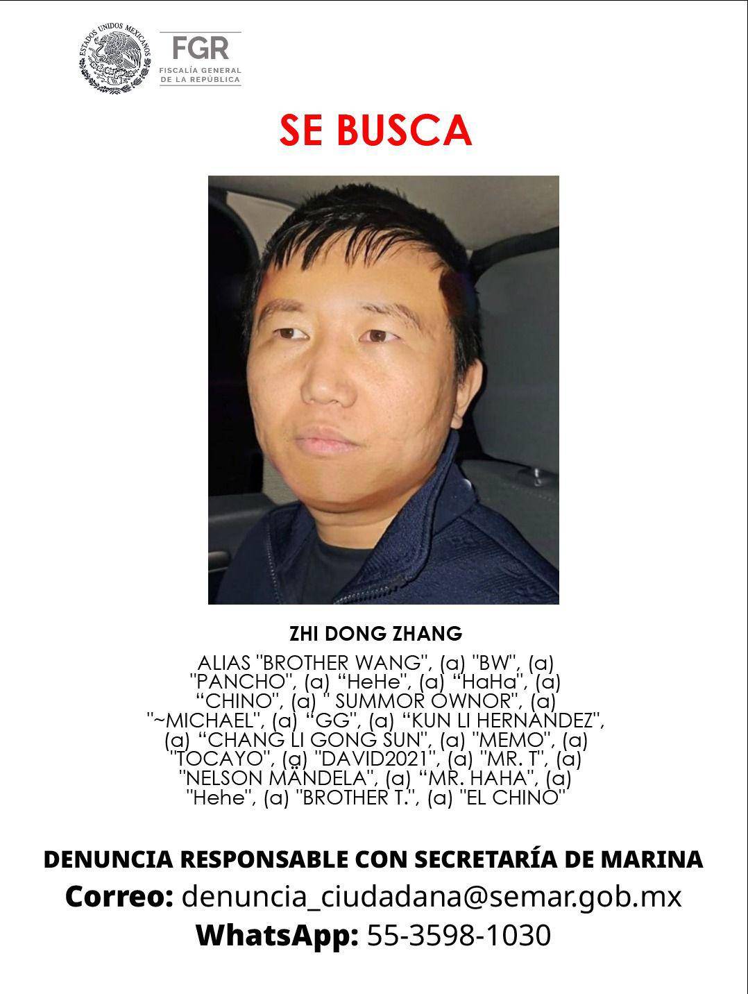 $!Se fuga Zhi Dong Zhang, alias ‘El Chino’: presunto narcotraficante del Cártel de Sinaloa y del CJNG