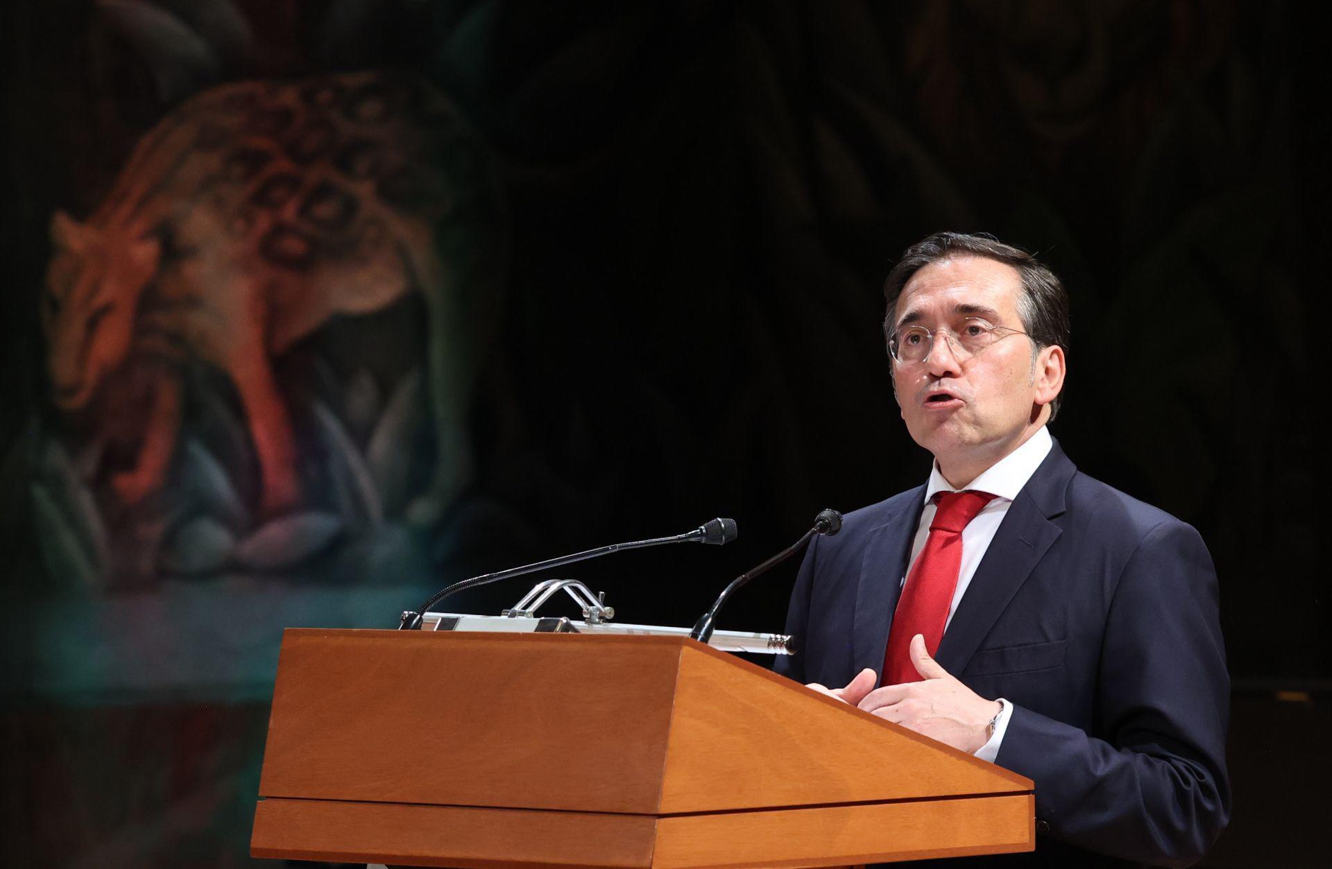 Albares advierte crisis del orden mundial y pide a México y España apostar por paz y diálogo