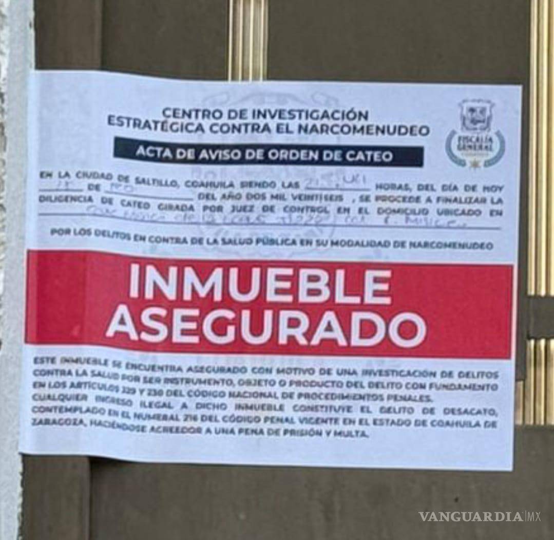 $!El inmueble permanece asegurado por presunta relación con delitos contra la salud.