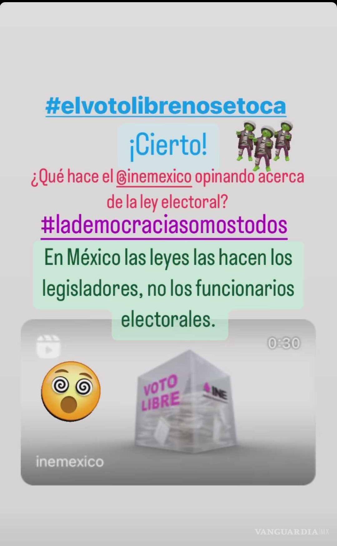 $!Defensa emprendida por el INE es un drama, según Beatriz Gutiérrez