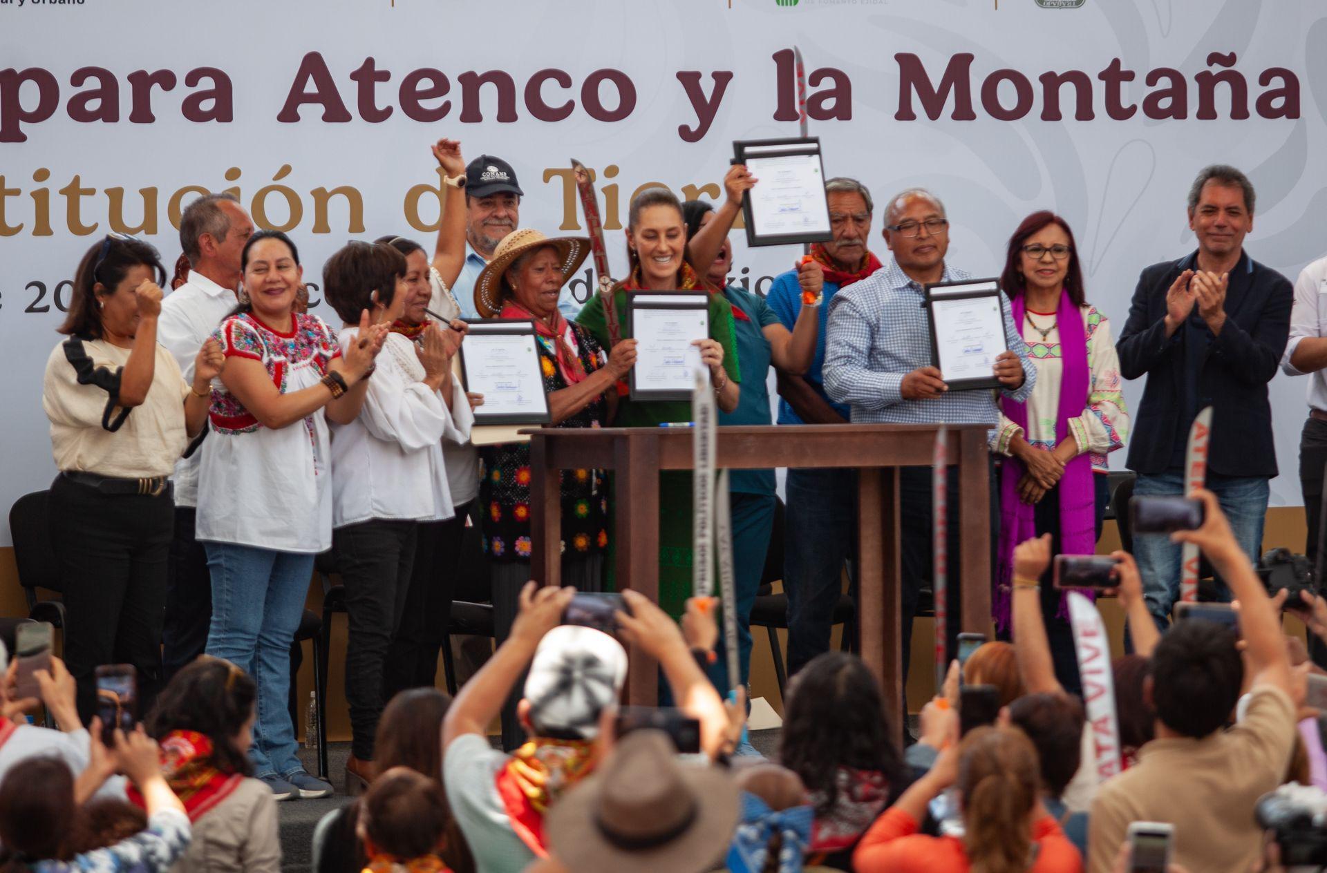 Claudia Sheinbaum encabeza Plan de Justicia para Atenco