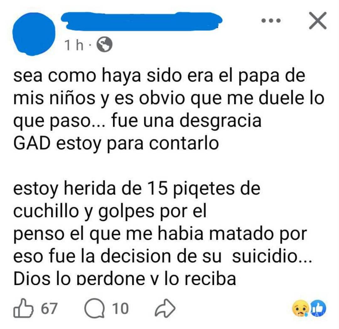 $!Fue el mensaje que compartió en redes sociales la mujer agredida en Parras.