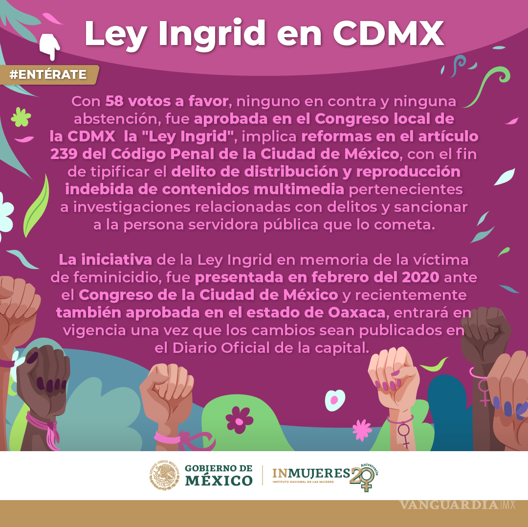 $!Ley Ingrid, Olimpia y más: Los avances del feminismo en México en los últimos años en derechos y justicia