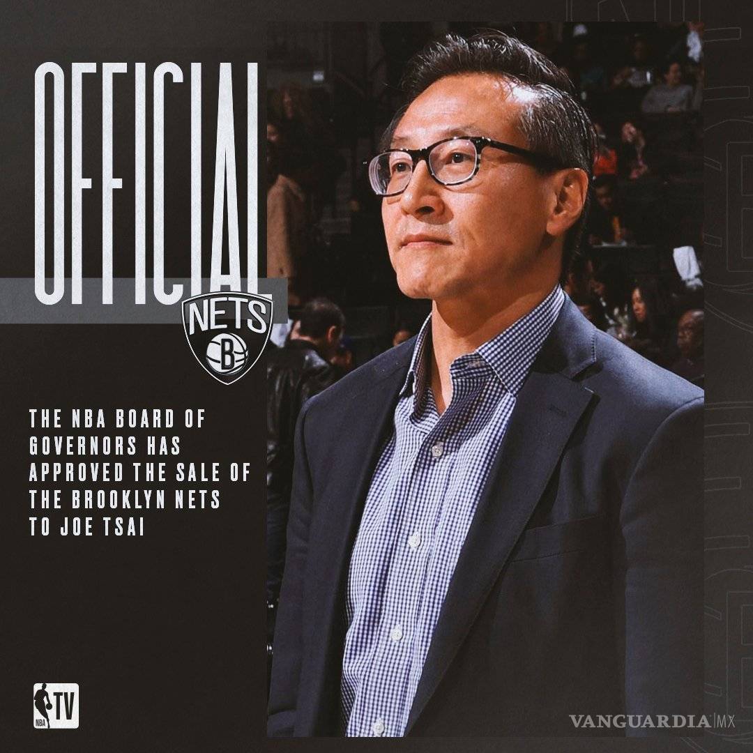 $!Joe Tsai es el nuevo dueño absoluto de los Nets de Brooklyn