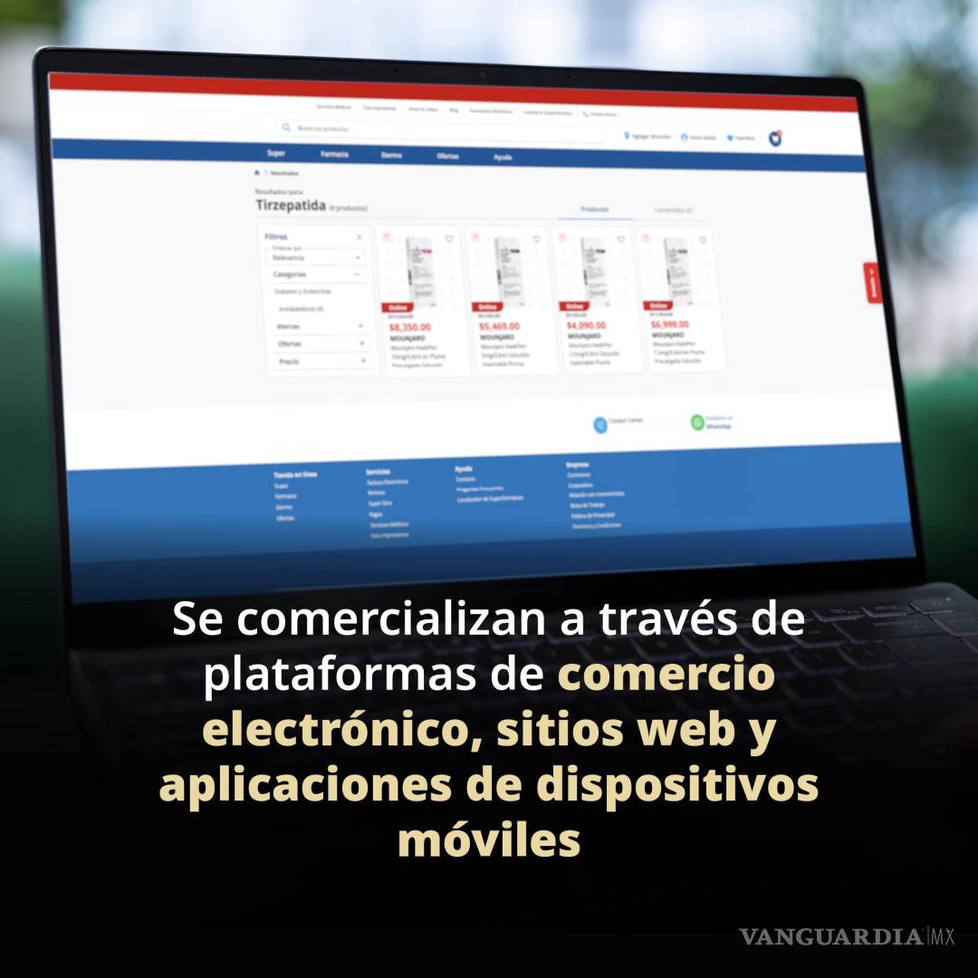 $!Cofepris alerta por venta ilegal de productos con tirzepatida en línea; Profeco pide no comprarlos