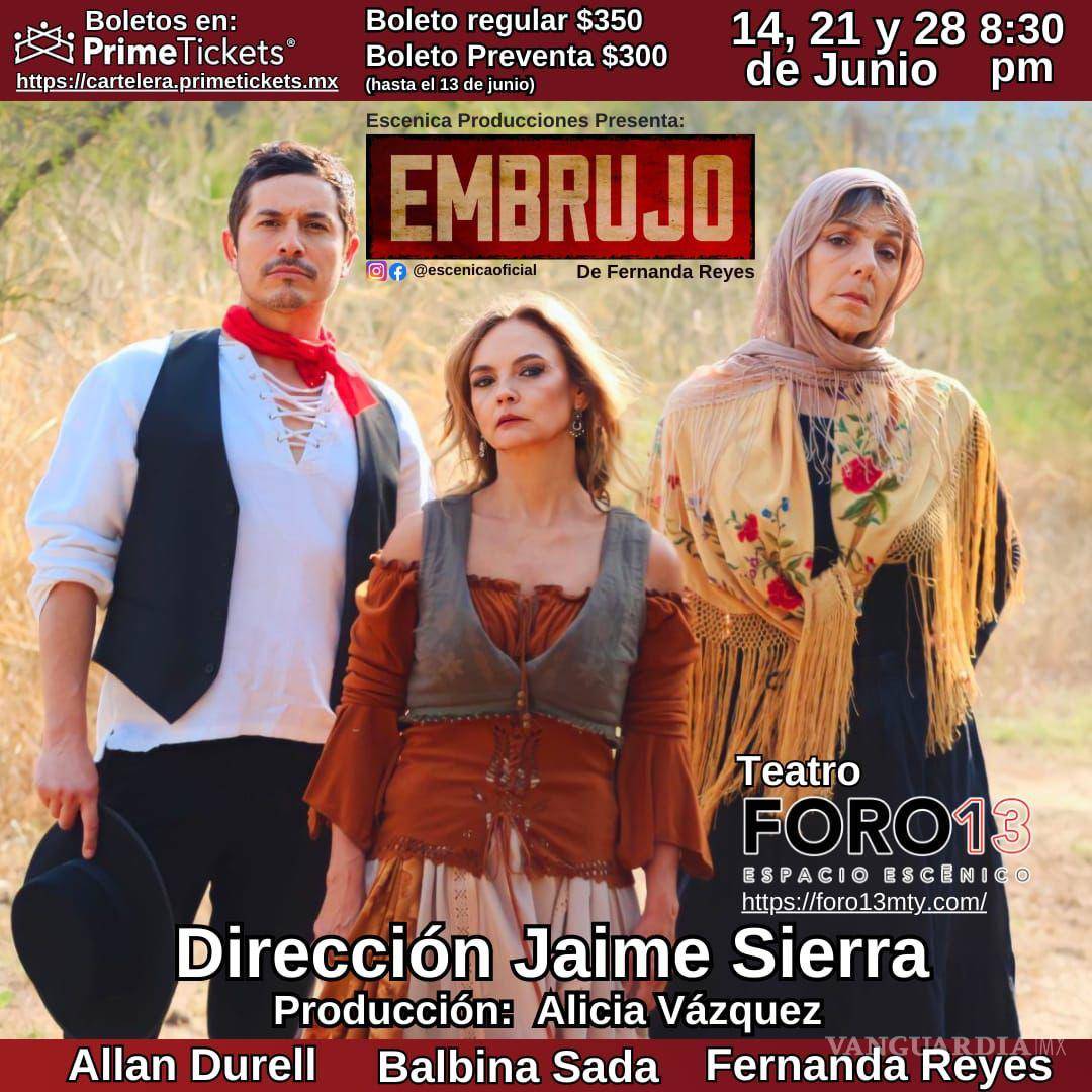 $!Cartel de la obra de teatro “Embrujo”.