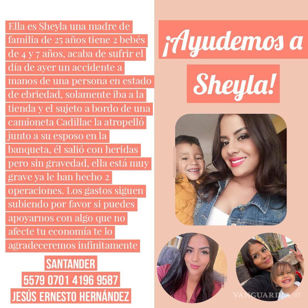 $!Familiares y amigos de Sheyla, buscan apoyo mediante redes sociales.