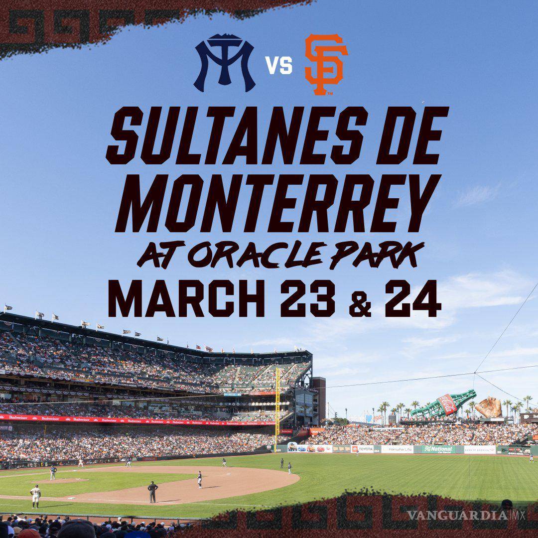 $!El Oracle Park será sede del histórico duelo entre Sultanes de Monterrey y los Giants de San Francisco, previsto para marzo de 2026 en plena pretemporada de Grandes Ligas.