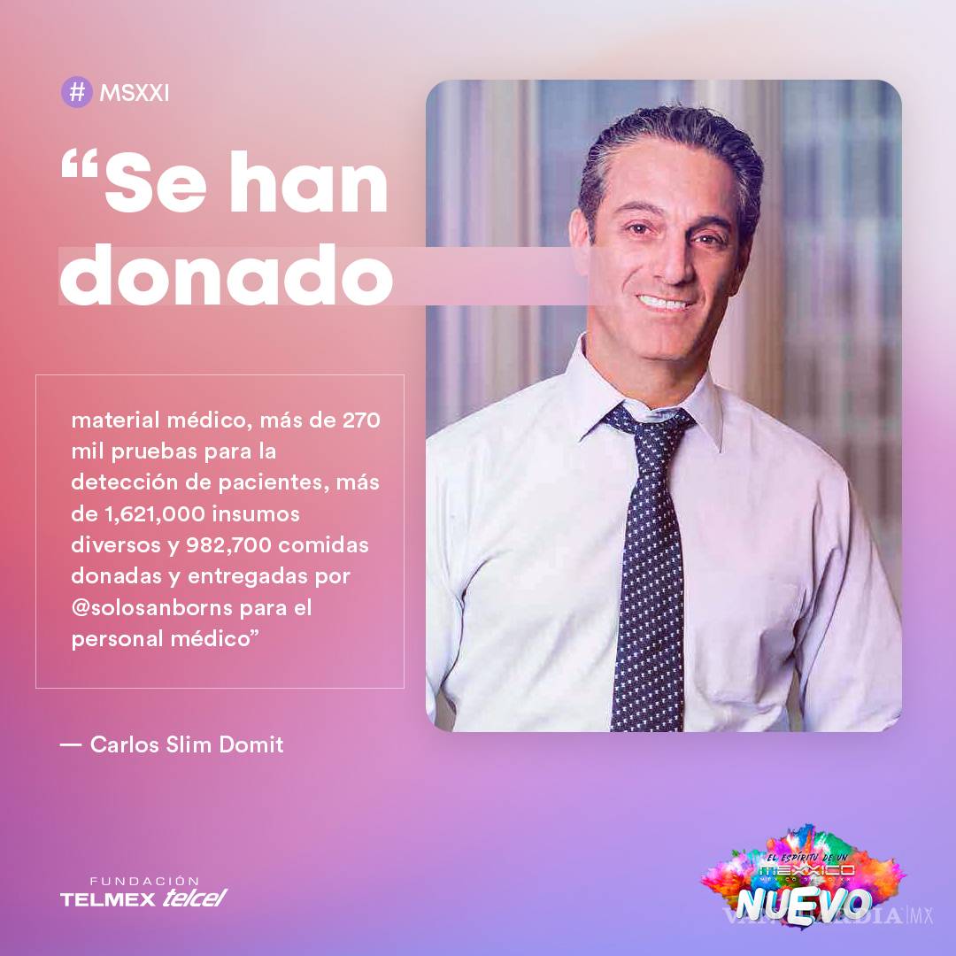 $!‘Tendrá México vacuna antes de lo previsto’, aseguró Carlos Slim Domit