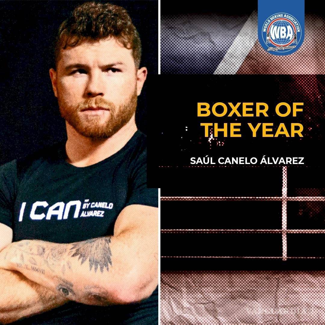 $!'Canelo' Álvarez fue nombrado el boxeador del año por la AMB