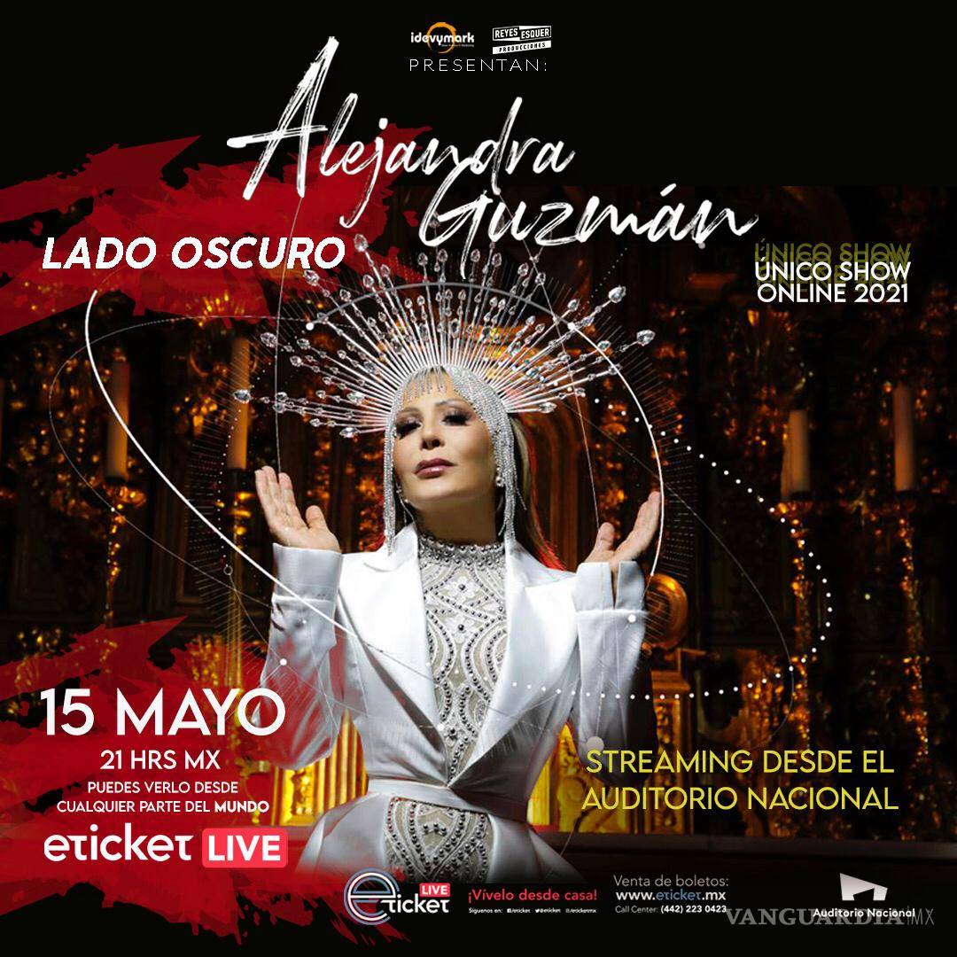 $!Alejandra Guzmán mostrará su ‘Lado Oscuro’ en vivo
