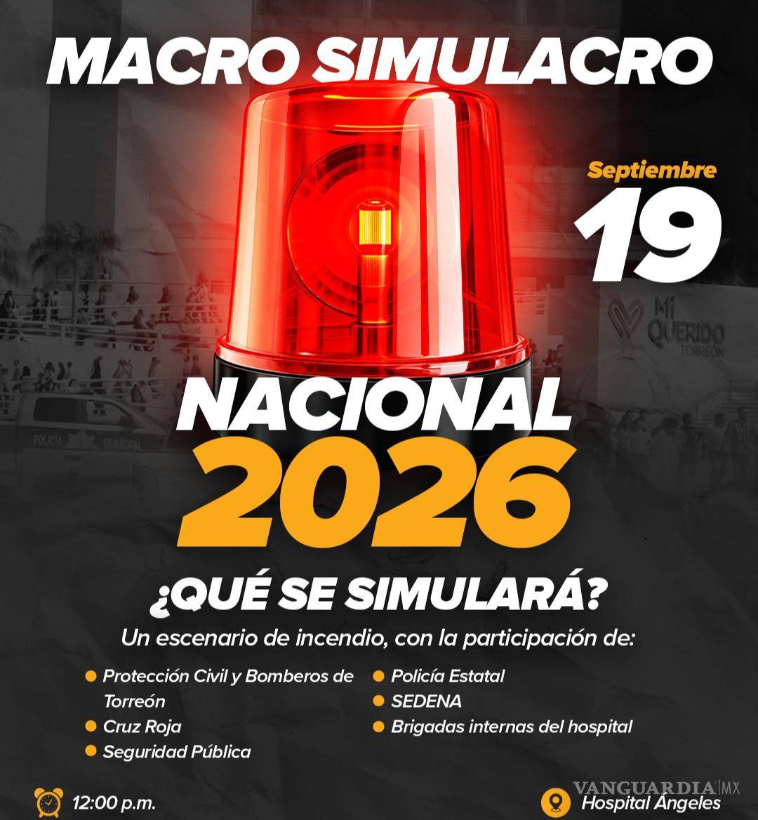 $!Elementos de distintas corporaciones y brigadas internas participarán en el ejercicio preventivo que tendrá como sede principal el Hospital Ángeles de Torreón.