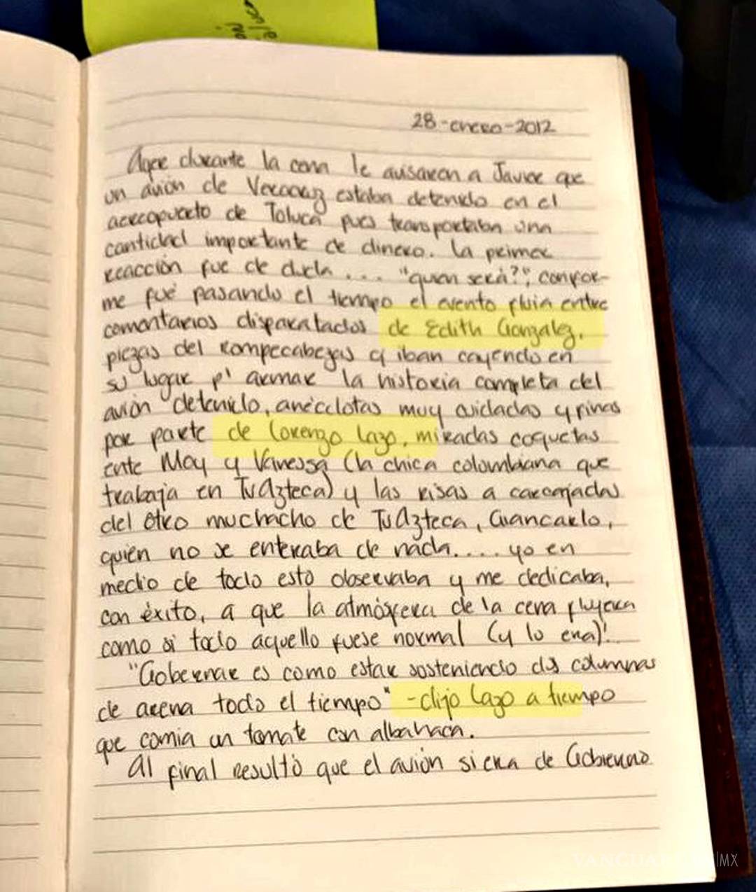 $!Diarios de Karime Macías relacionan a la actriz Edith González con Javier Duarte
