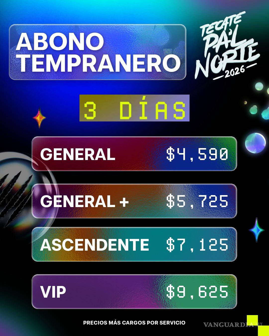 $!Tecate Pa’l Norte 2026 revela precios oficiales y fechas de venta de abonos tempraneros
