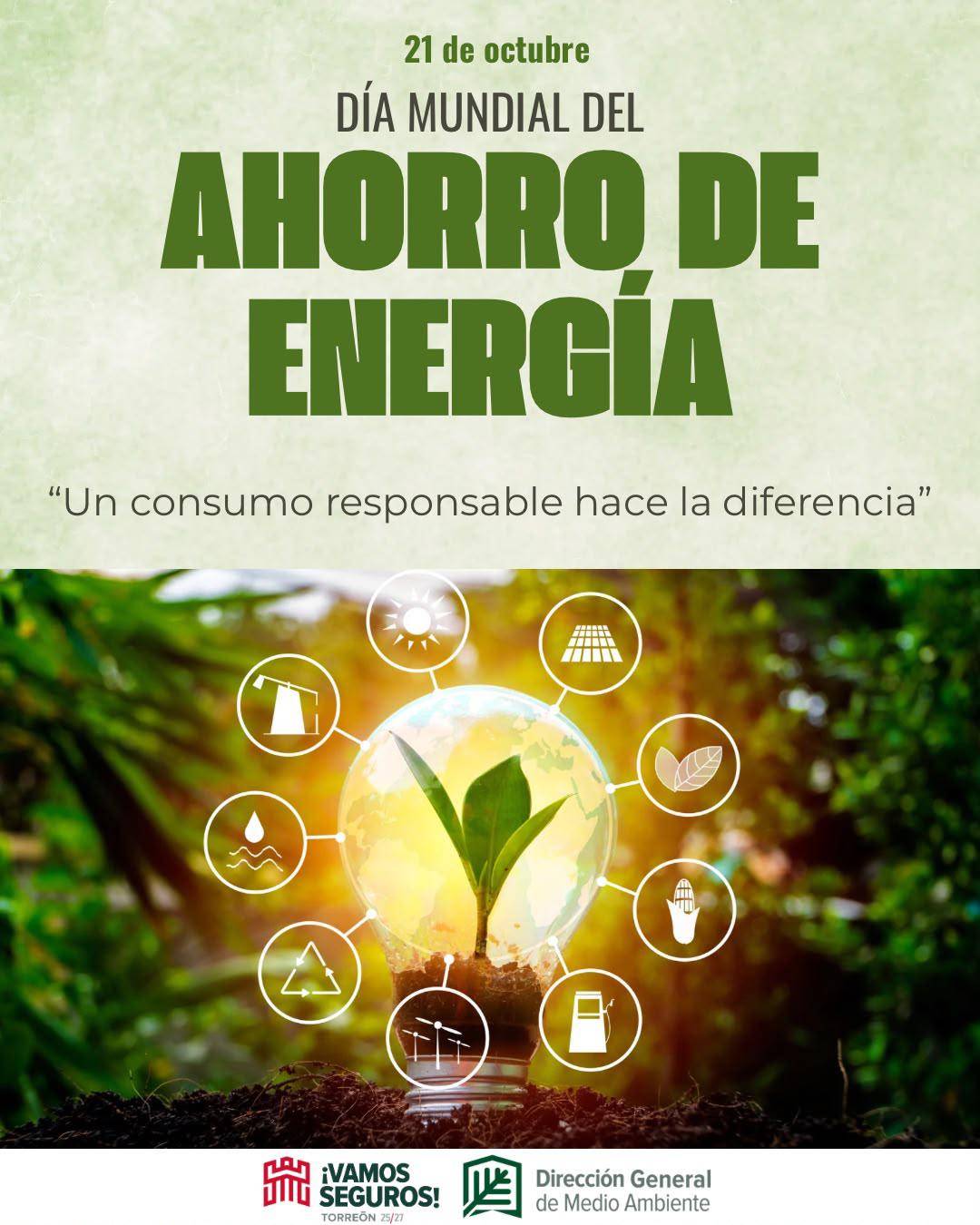 $!El Día Mundial del Ahorro de Energía se conmemora cada 21 de octubre para promover hábitos de consumo responsable y reducir el impacto ambiental.