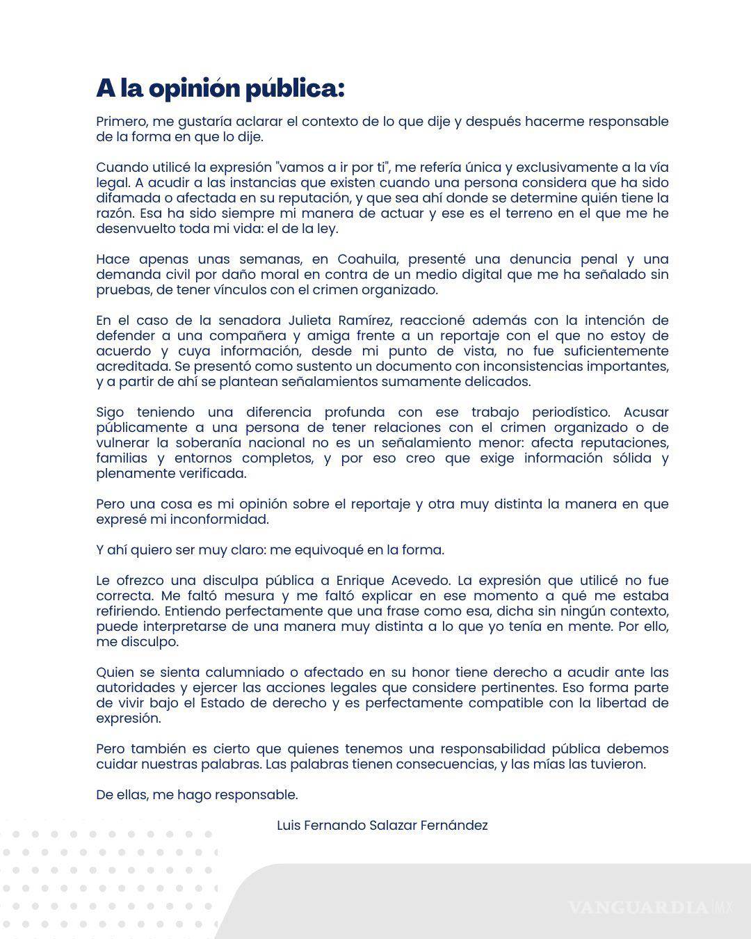 $!‘Eso ya es como de mafia’: Leo Zuckermann y periodistas cuestionan amenaza de Luis Fernando Salazar