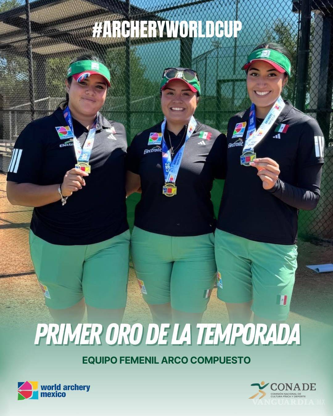 $!Becerra ganó doble medalla pues previamente conquistó el oro con Mariana Bernal y la coahuilense Dafne Quintero.