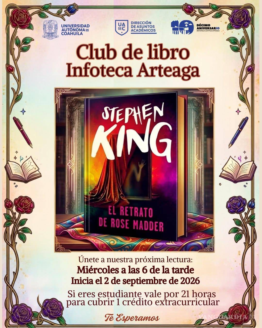 $!UAdeC abre Club de Libro en la Infoteca Campus Arteaga